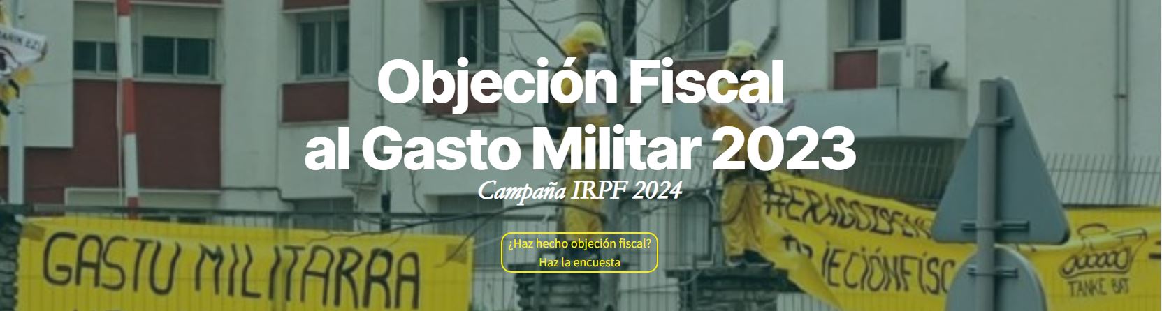 Objeción Fiscal al Gasto Militar IRPF 2023 campaña 2024